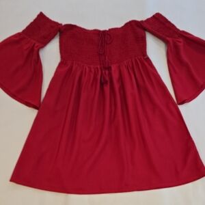 Guess Red Off-Shoulder Mini Dress